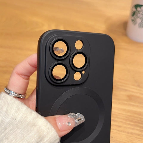 Strong Magnetic With Lens Protective Cover Phone Case