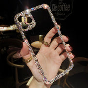 Personalized Creative Transparent Rhinestone Phone Case