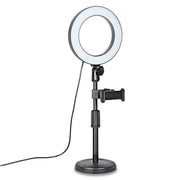 Dual Mobile Phone Position Desktop Live Broadcast Fill Light Ring-shaped Beauty Selfie Multi-function Anchor Bracket