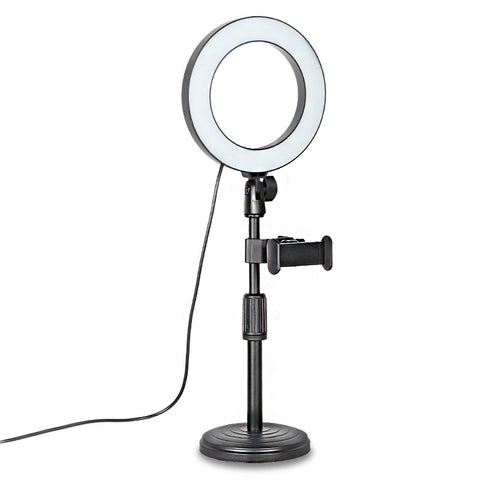 Dual Mobile Phone Position Desktop Live Broadcast Fill Light Ring-shaped Beauty Selfie Multi-function Anchor Bracket