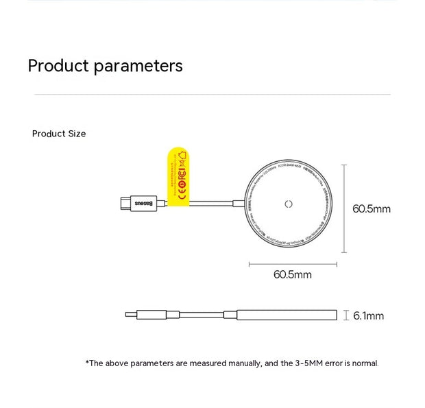 Minimalist Mini Magnetic Wireless Charger