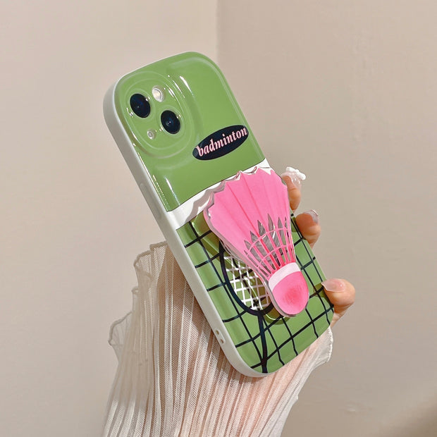 Personalized Creative Badminton Bracket Phone Case