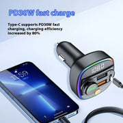 Multifunctional New Car Charger Super Fast Charge