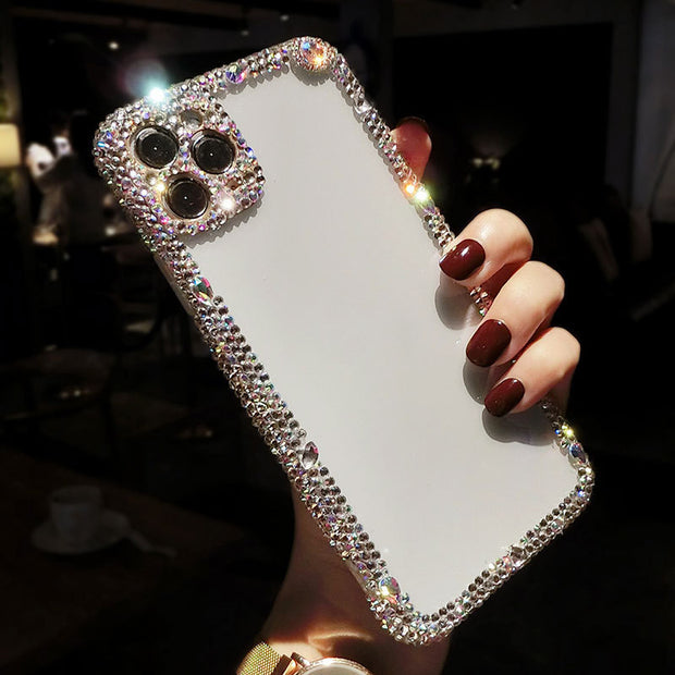 Personalized Creative Transparent Rhinestone Phone Case