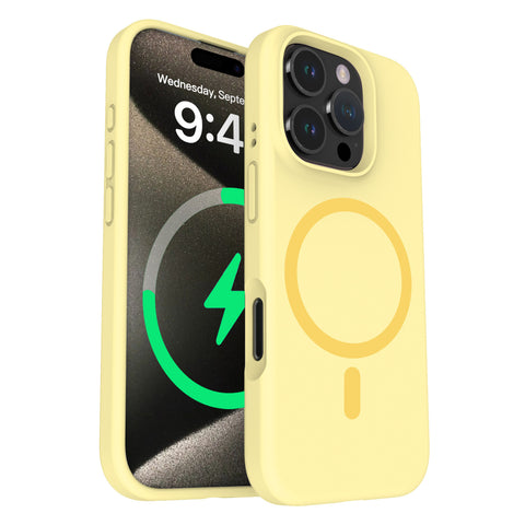 Liquid Silicone Lens Protection Strong Magnetic Suction Phone Case