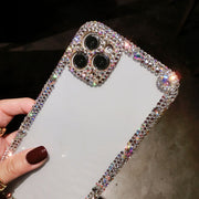 Personalized Creative Transparent Rhinestone Phone Case