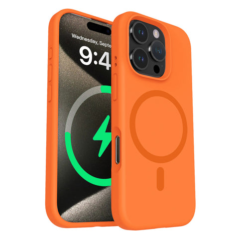 Liquid Silicone Lens Protection Strong Magnetic Suction Phone Case