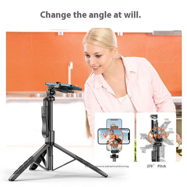 Mobile Phone Bluetooth Selfie Stick Tripod