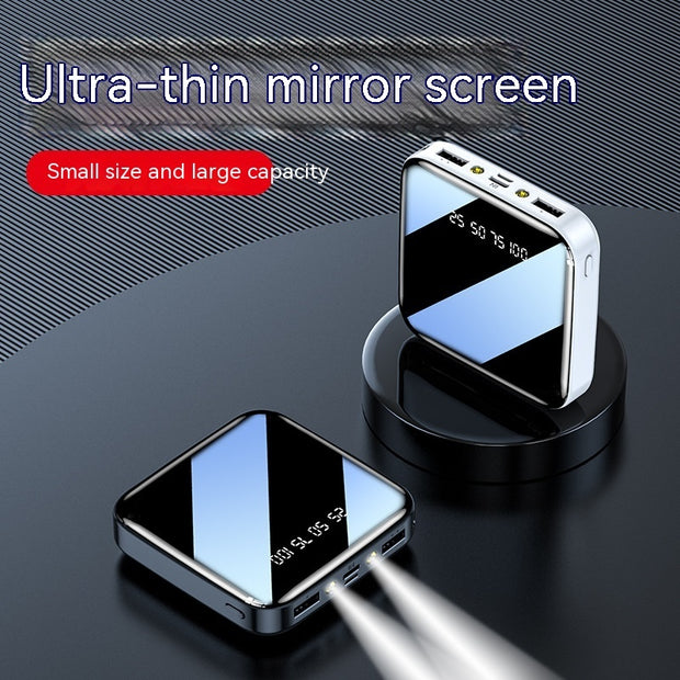 Mirror Mini-portable Power Bank Large Capacity