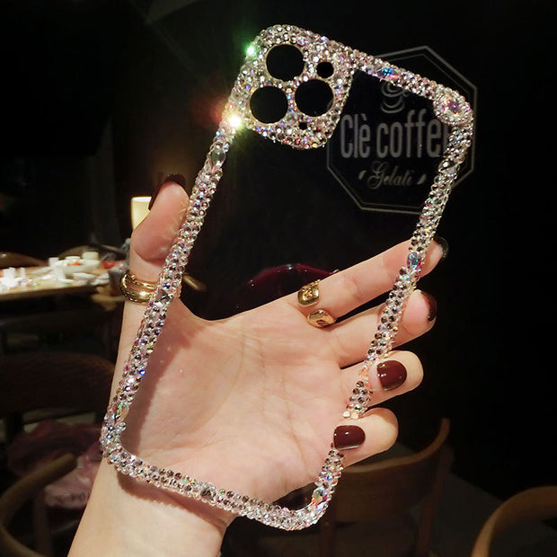 Personalized Creative Transparent Rhinestone Phone Case