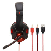 Gaming 7.1 Wire-controlled Headset Light-emitting Headphones