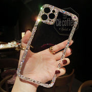 Personalized Creative Transparent Rhinestone Phone Case